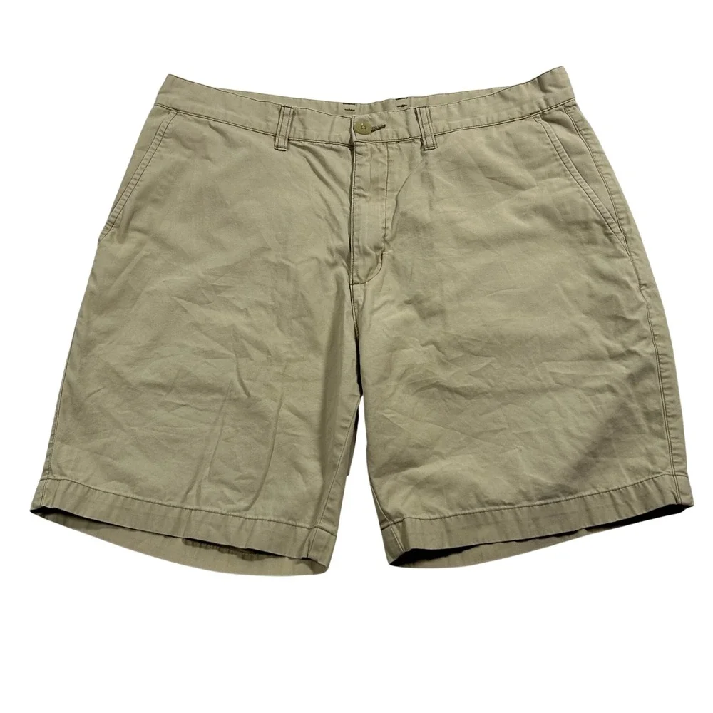 Patagonia Chino Shorts Mens 34 Khaki Organic Cotton Twill Outdoor Casual 8in